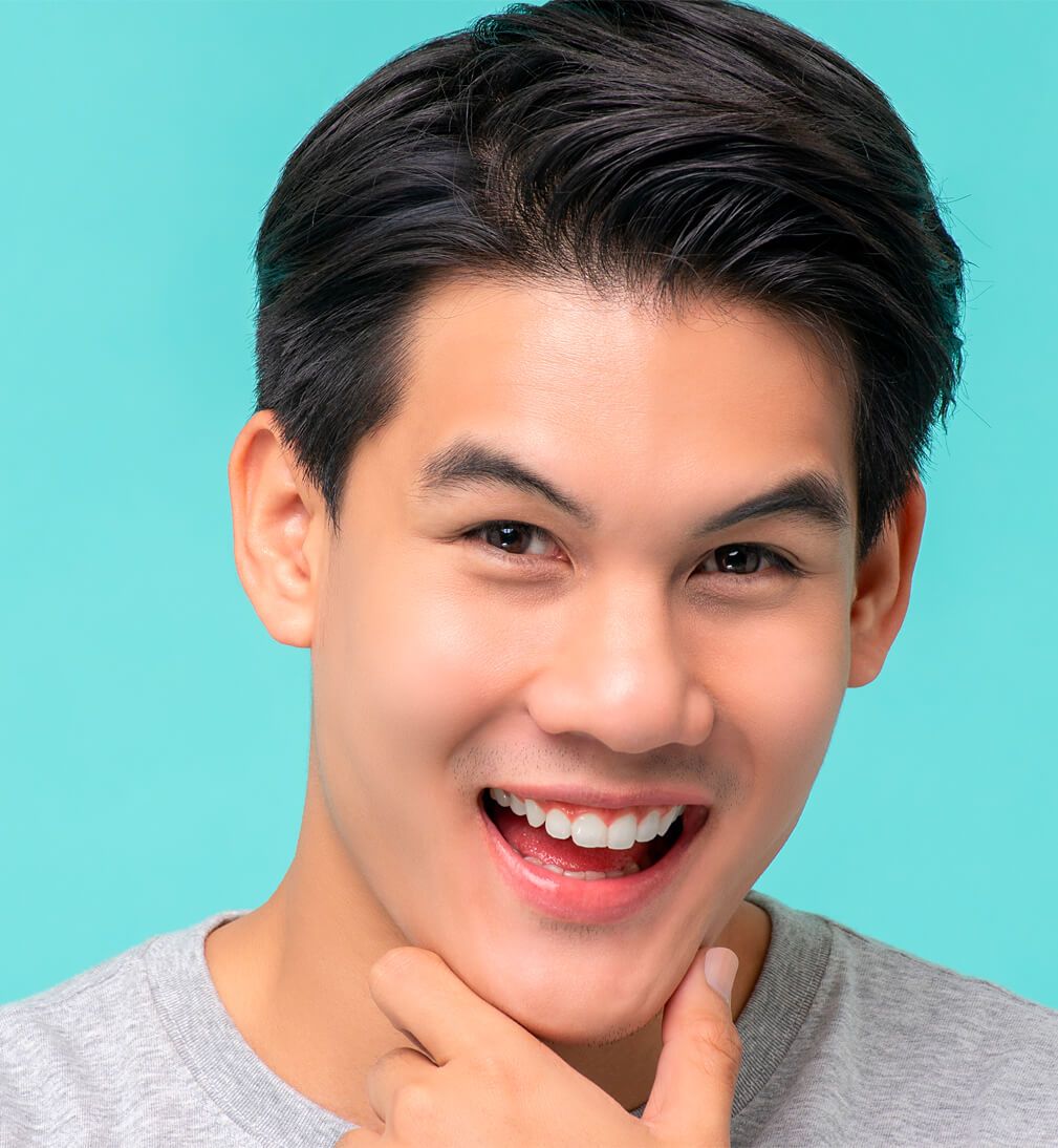 Man with perfect smile
